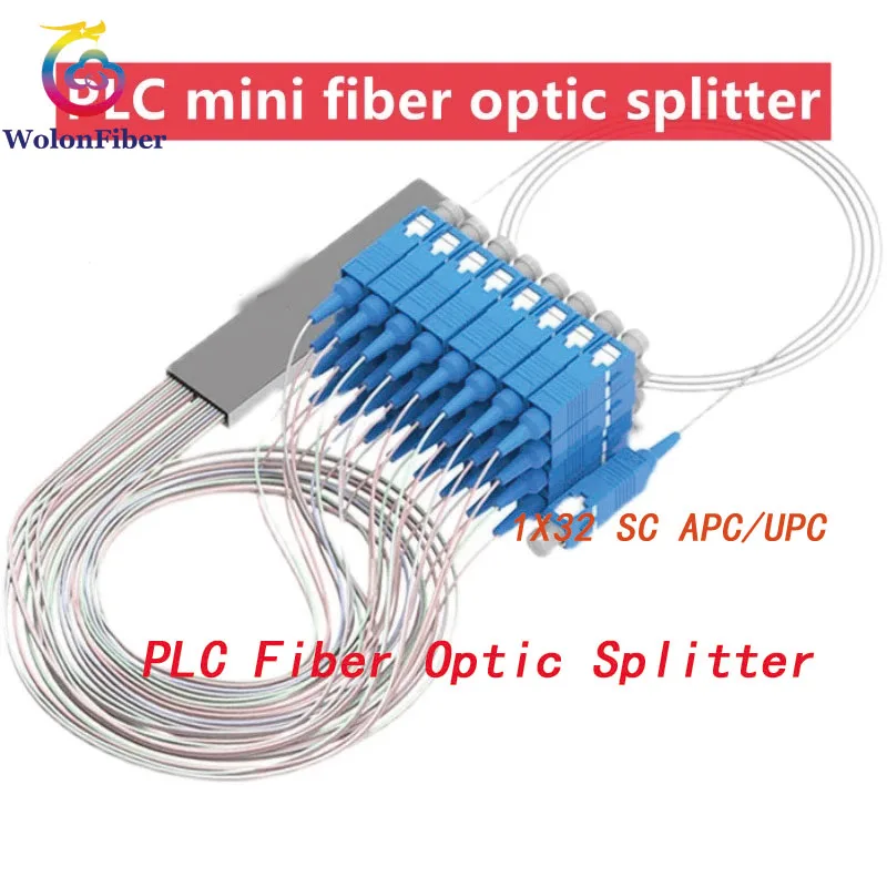 Wolon Fiber Optical Splitter 1x32 Mini Spliter 0.9mm 1m SCAPC/UPC Mini Steel Tube Optical Fiber PLC Splitter Optic PLC Splitter
Wolon Fiber Optical Splitter 1x32 Mini Spliter 0.9mm 1m SCAPC/UPC Mini Steel Tube Optical Fiber PLC Splitter Optic PLC Splitter
