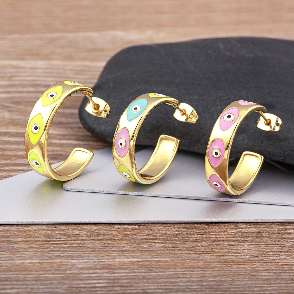 Hot Sale INS Fashion Enamel Dripping Oil Candy Colors Earrings Not Fade Wedding Party Jewelry Lucky Evil Eye Gift For Women Mom
Hot Sale INS Fashion Enamel Dripping Oil Candy Colors Earrings Not Fade Wedding Party Jewelry Lucky Evil Eye Gift For Women Mom