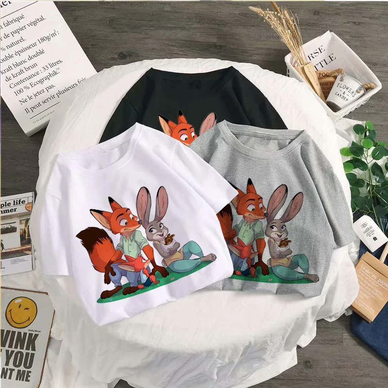 Disney Crazy Zoo Women Clothes 2022 Summer White Tops T Shirt Fun Cute Cartoon Short Sleeve T-shirt Printed Fashion Casual Tee
Disney Crazy Zoo Women Clothes 2022 Summer White Tops T Shirt Fun Cute Cartoon Short Sleeve T-shirt Printed Fashion Casual Tee
