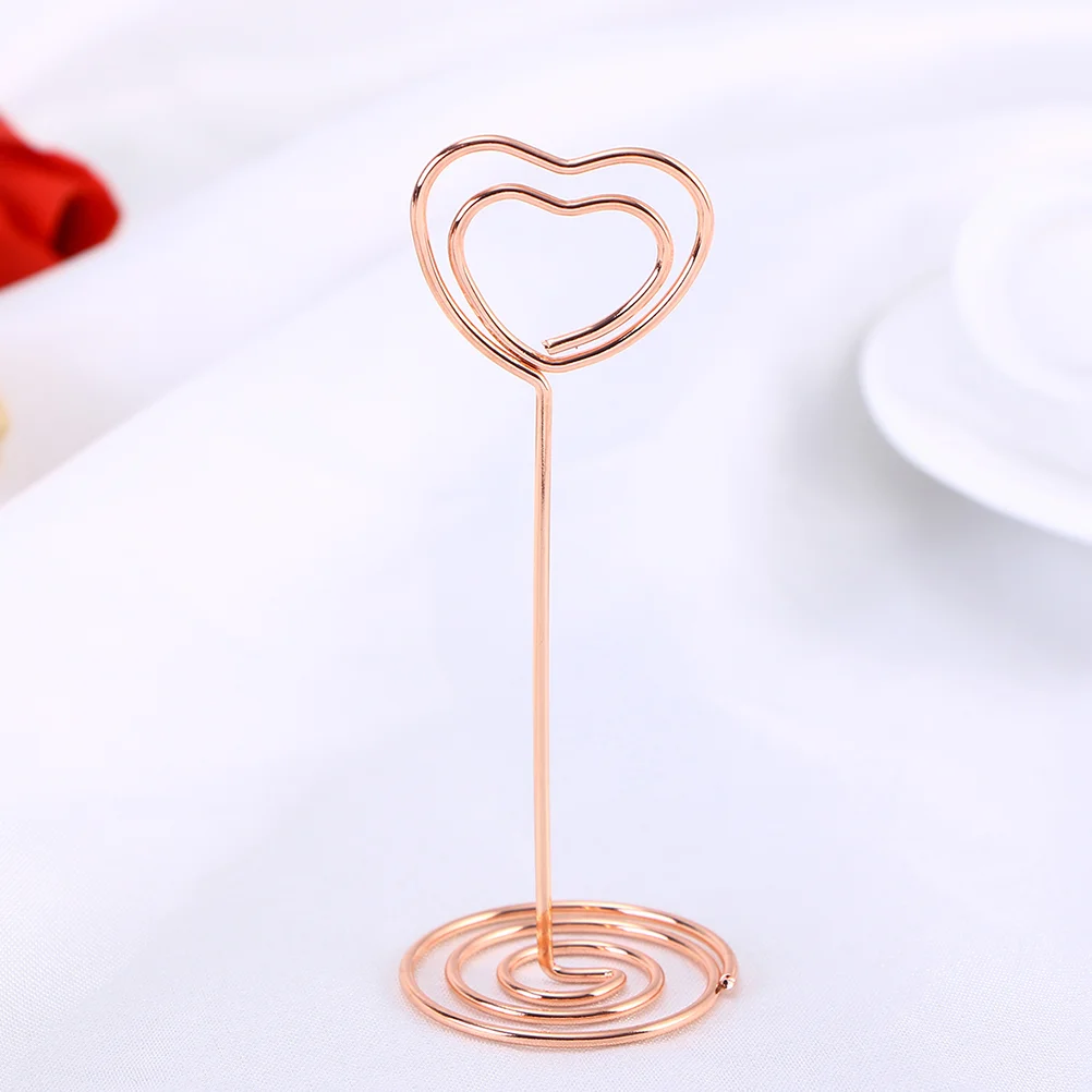 24 PCS Heart Shape Clips Menu Paper Business Card Holder Note Folder Gold Dining Table
24 PCS Heart Shape Clips Menu Paper Business Card Holder Note Folder Gold Dining Table