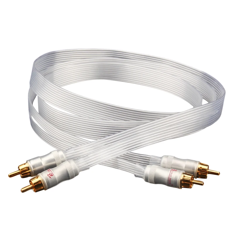 Pair OCC Silver Plated 2RCA audio Cable 4 RCA Plug Connector TV DAC signal Wire professional for AMP DVD player
Pair OCC Silver Plated 2RCA audio Cable 4 RCA Plug Connector TV DAC signal Wire professional for AMP DVD player