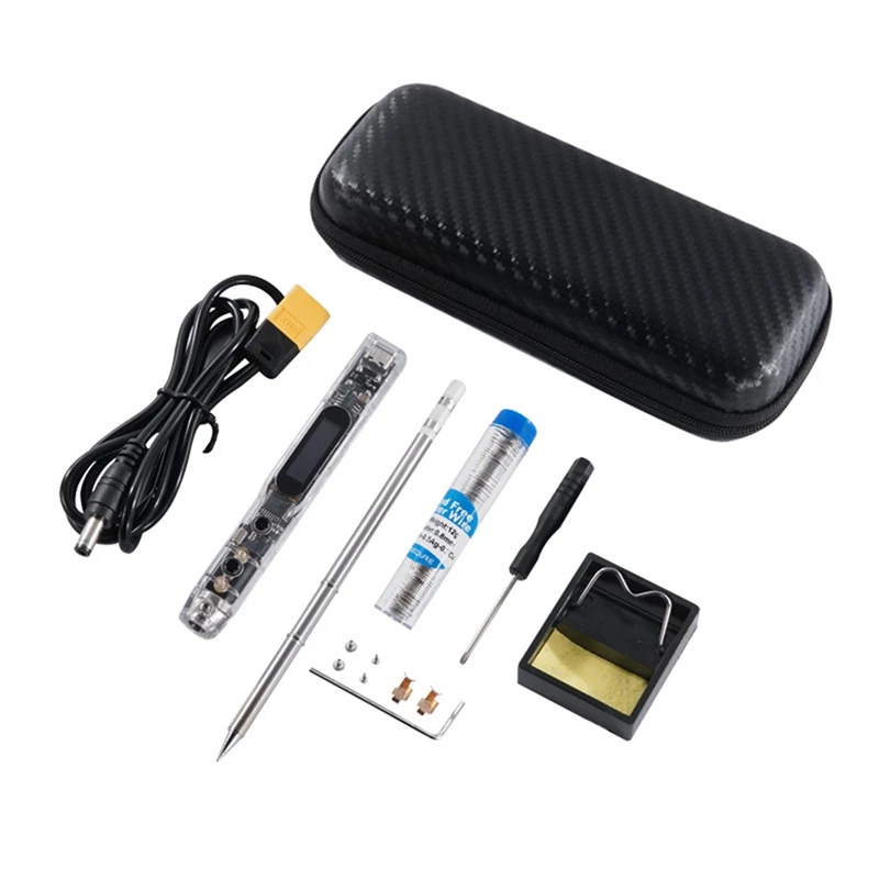 SI012(T12-B2) 65W Intelligent OLED Electric Soldering Iron Sensitivity Adjustable Built-In Buzzer Soldering Head 450℃
SI012(T12-B2) 65W Intelligent OLED Electric Soldering Iron Sensitivity Adjustable Built-In Buzzer Soldering Head 450℃