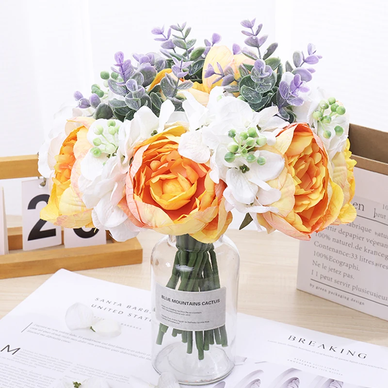 Artificial Flower Peony Bride Holding Bouquet Scene Decoration Wedding Garden Party Christmas Supplies Home Flower Arrangement
Artificial Flower Peony Bride Holding Bouquet Scene Decoration Wedding Garden Party Christmas Supplies Home Flower Arrangement