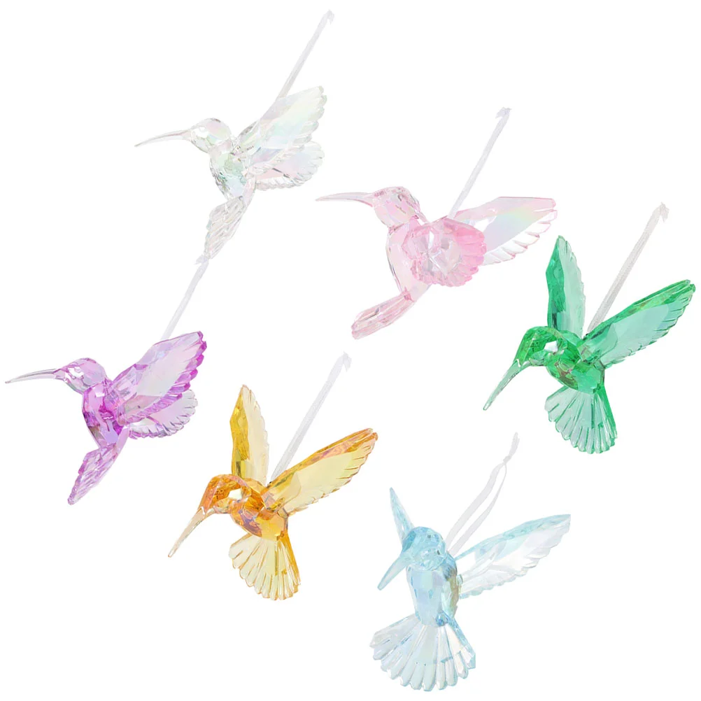 6 Pcs Crystal Bird Pendant Bedroom Decore Christmas Bling Decorations Hummingbirds Acrylic
6 Pcs Crystal Bird Pendant Bedroom Decore Christmas Bling Decorations Hummingbirds Acrylic