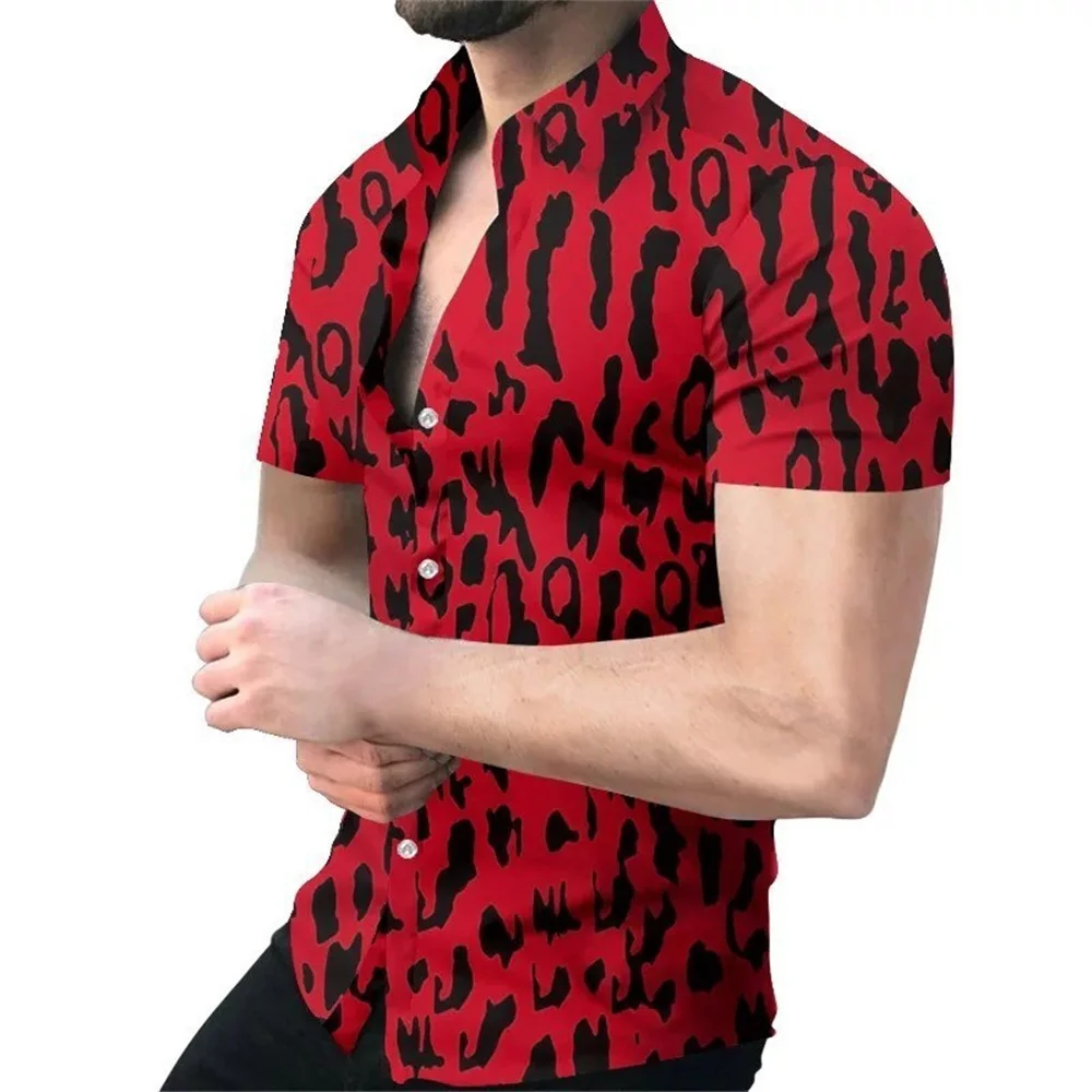 Men's Short Sleeve Cardigan Fashion 3D Elements Red and Black Spots Tassel Printed Shirt Casual Travel Sports Short Sleeves
Men's Short Sleeve Cardigan Fashion 3D Elements Red and Black Spots Tassel Printed Shirt Casual Travel Sports Short Sleeves