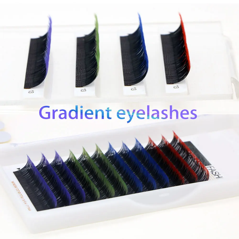 Ombre Colored Individual Eyelash Extension Thickness 0.07 C/D Curl Gradient Color Faux Mink Lashes
Ombre Colored Individual Eyelash Extension Thickness 0.07 C/D Curl Gradient Color Faux Mink Lashes