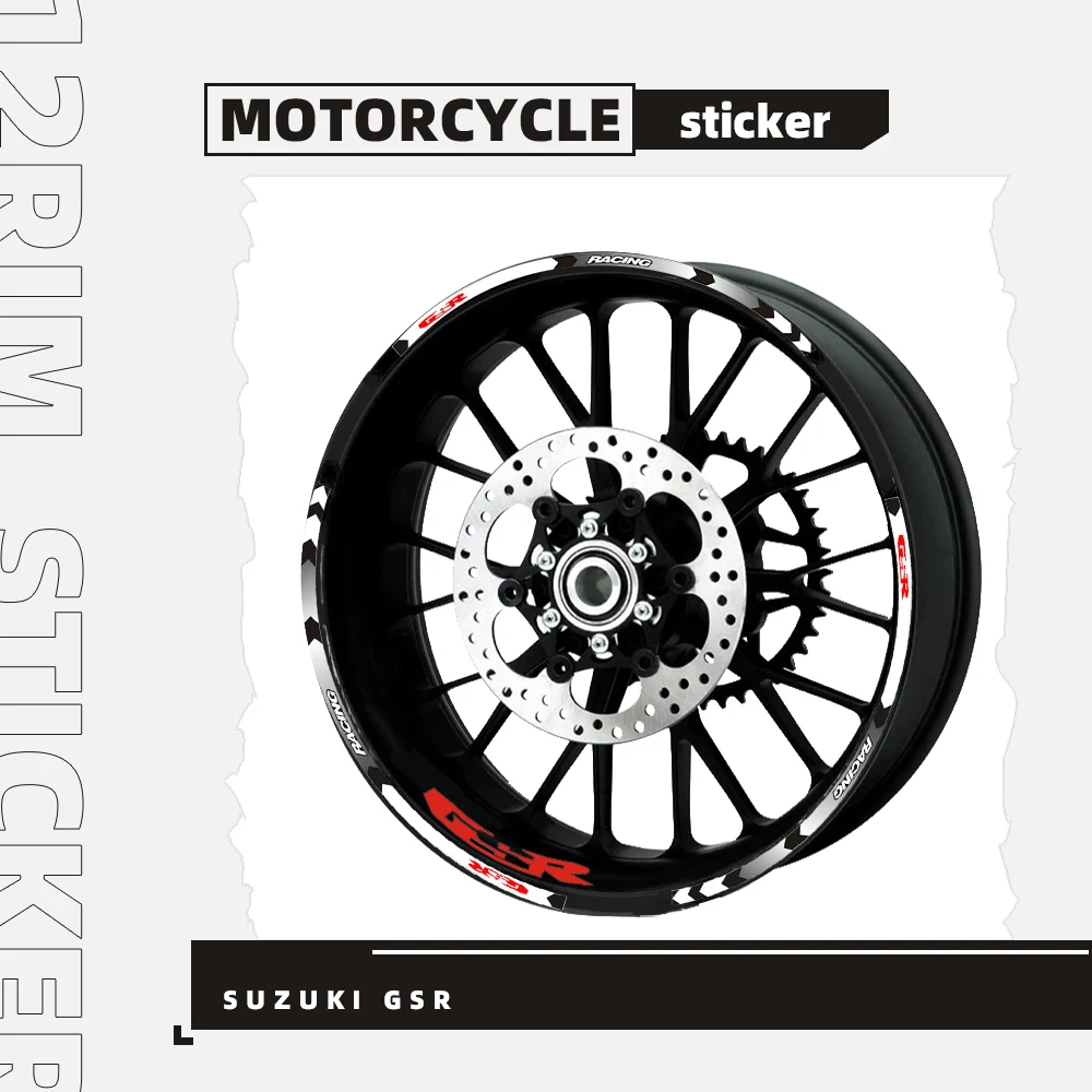 High quality 12 Pcs Motorcycle Wheel Sticker stripe Reflective decoration decals For Suzuki GSR
High quality 12 Pcs Motorcycle Wheel Sticker stripe Reflective decoration decals For Suzuki GSR