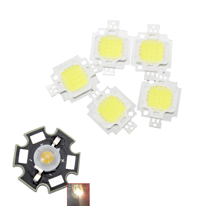 1X 3W High Power Star LED Light Lamp Bulb (White) & 5 Pcs 10W High Power White LED Light Lamp 
1X 3W High Power Star LED Light Lamp Bulb (White) & 5 Pcs 10W High Power White LED Light Lamp
