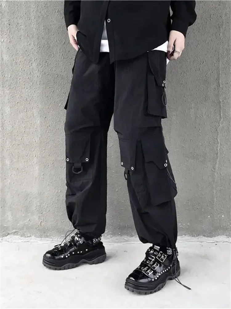 QWEEK Techwear Cargo Pants Women Streetwear Hip Hop Punk Wide Leg Trousers Oversized Harajuku Hippie High Street Tactical Pants
QWEEK Techwear Cargo Pants Women Streetwear Hip Hop Punk Wide Leg Trousers Oversized Harajuku Hippie High Street Tactical Pants