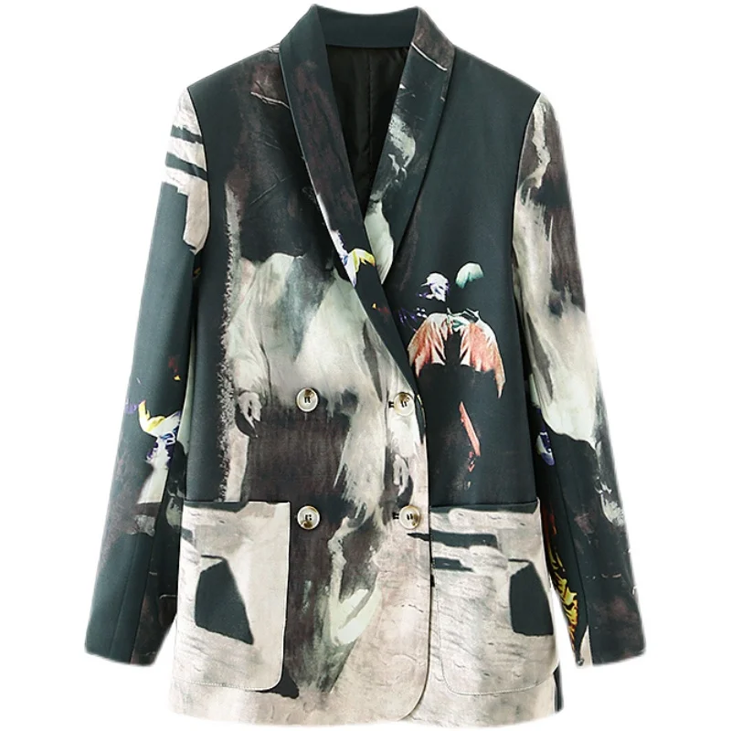 SuperAen 2023 весна и осень женские корейские Оригинальные дизайнерские женские блейзеры и куртки с принтом
SuperAen 2023 весна и осень женские корейские Оригинальные дизайнерские женские блейзеры и куртки с принтом