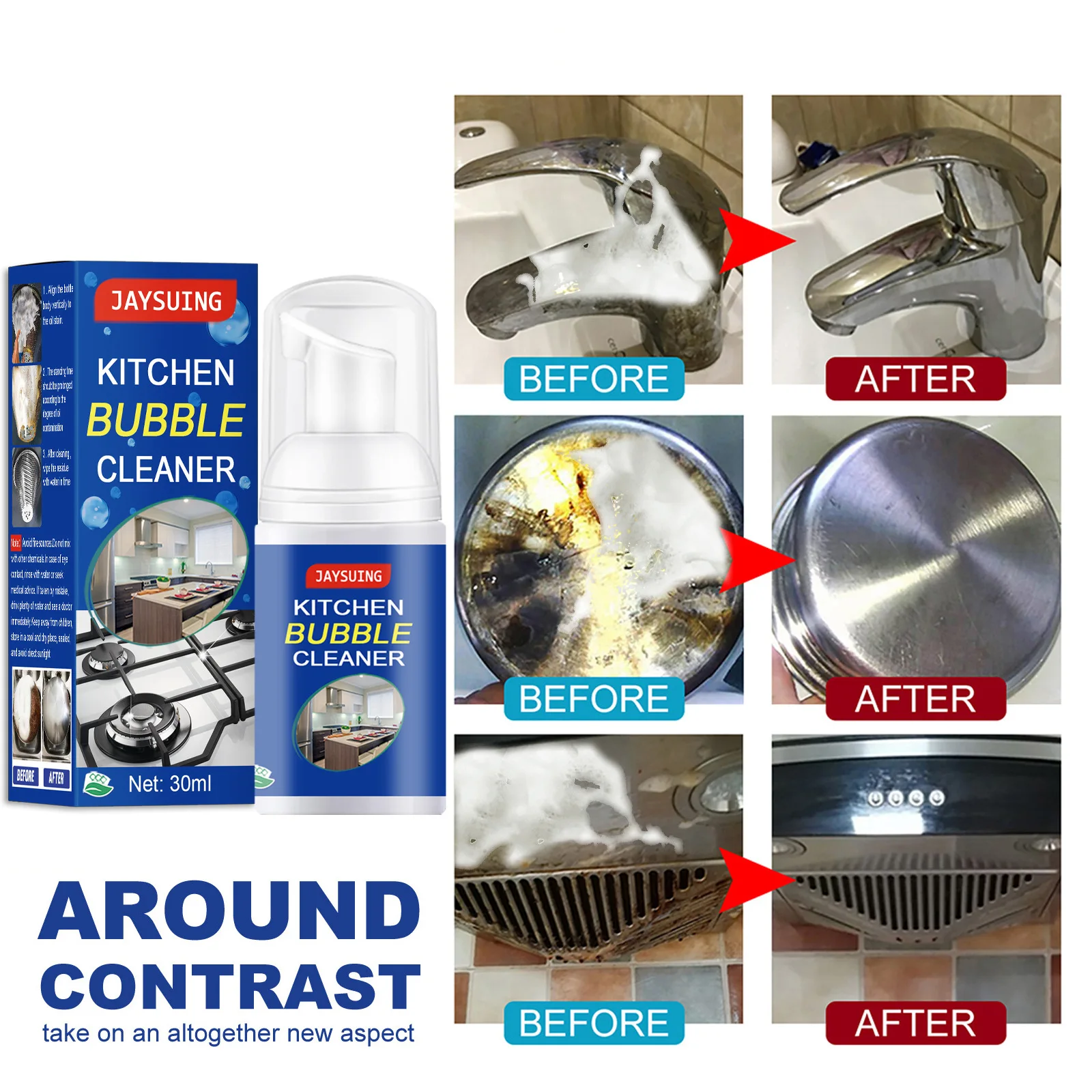 Range Hood for Kitchen Cleaning Products Magic Foam Cleaning Spray Detergent Agent Household Clean Spot Cleaner Chemicals Home
Range Hood for Kitchen Cleaning Products Magic Foam Cleaning Spray Detergent Agent Household Clean Spot Cleaner Chemicals Home