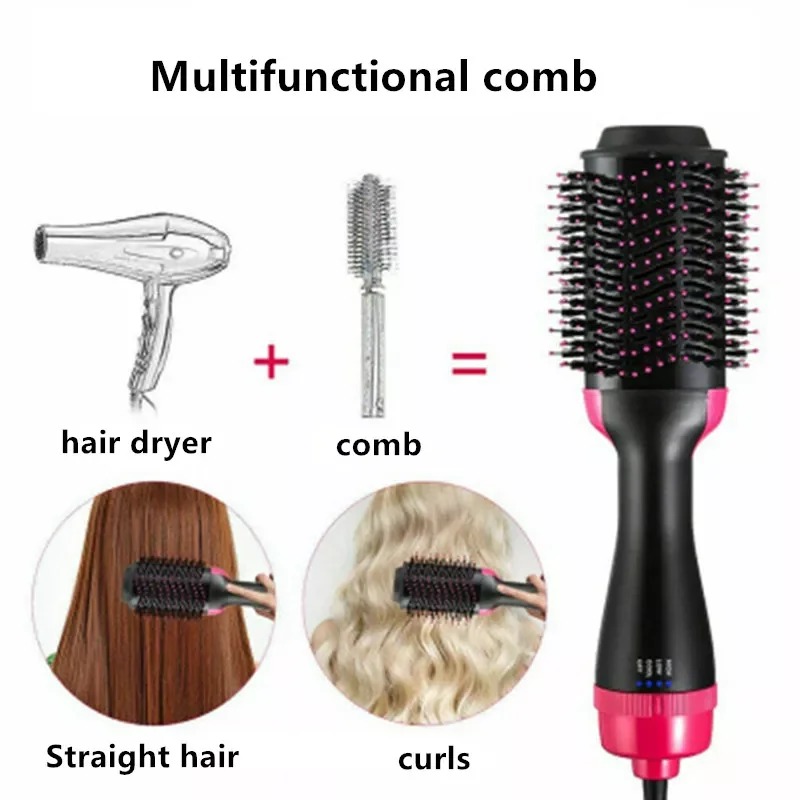Electric Hair Straighter Comb 3 in 1 Multifunction Negative Ion Hair Dryer and Volumizer Hair Curler Brush Wet And Dry Use
Electric Hair Straighter Comb 3 in 1 Multifunction Negative Ion Hair Dryer and Volumizer Hair Curler Brush Wet And Dry Use