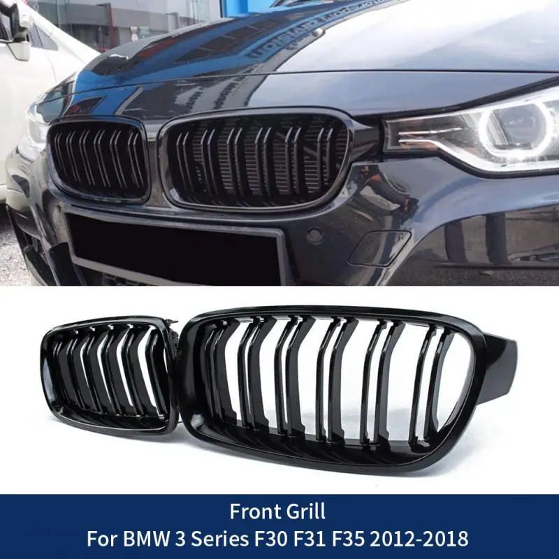 Автомобильная глянцевая черная решетка для переднего бампера для BMW 3-Series F30 F31 F35 2012-2018, спортивный гриль, двойная решетка, решетки для почек
Автомобильная глянцевая черная решетка для переднего бампера для BMW 3-Series F30 F31 F35 2012-2018, спортивный гриль, двойная решетка, решетки для почек