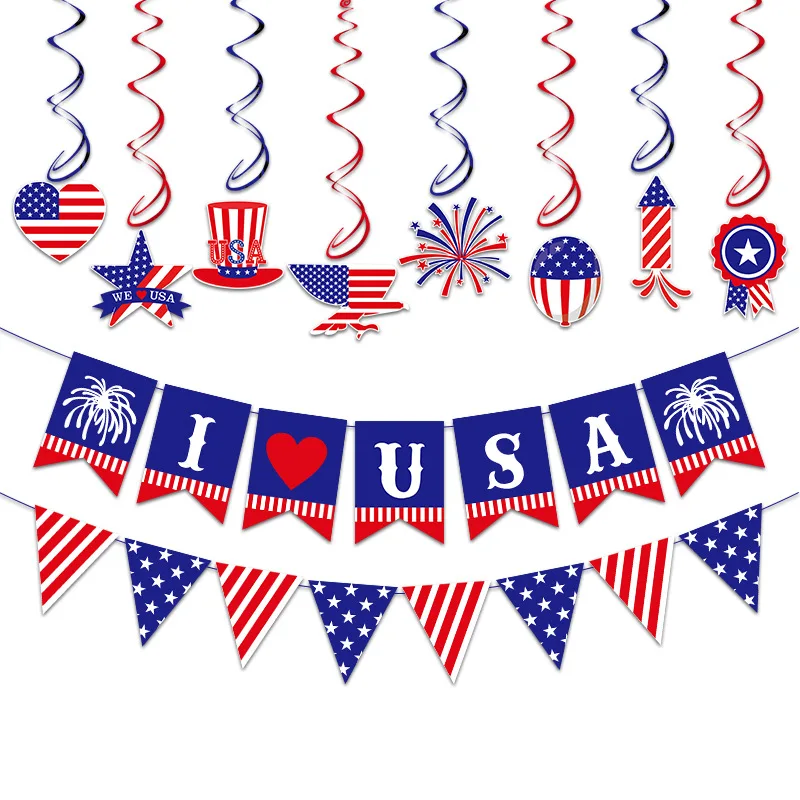 Red White Blue 4th of July Patriotic Decorations Fourth of July Patriotic Hanging Swirl USA Birthday Pennant Bunting Flags Decor
Red White Blue 4th of July Patriotic Decorations Fourth of July Patriotic Hanging Swirl USA Birthday Pennant Bunting Flags Decor