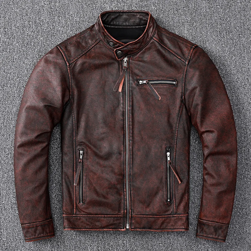 2023New Natural Calfskin Leather Jacket Men Genuine Leather Moto Jacket Autumn Short Classic Business Leisure Corium Coat
2023New Natural Calfskin Leather Jacket Men Genuine Leather Moto Jacket Autumn Short Classic Business Leisure Corium Coat