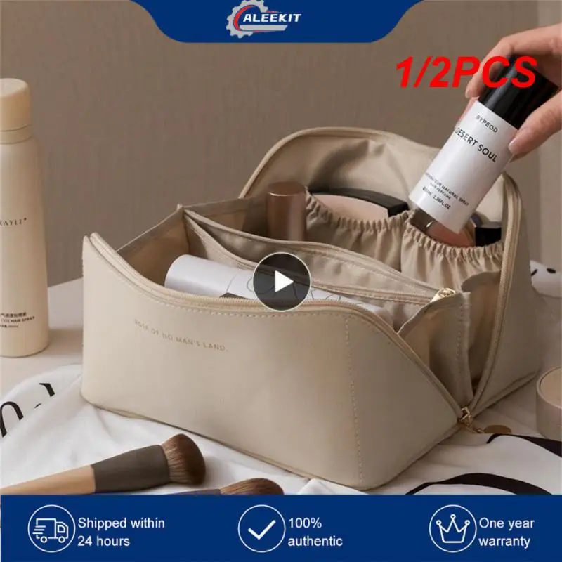 1/2PCS Women Cosmetic Bag Plaid Toiletries Travel Storage Bag PU Leather Portable Waterproof Organizer Makeup Bag Organizer
1/2PCS Women Cosmetic Bag Plaid Toiletries Travel Storage Bag PU Leather Portable Waterproof Organizer Makeup Bag Organizer