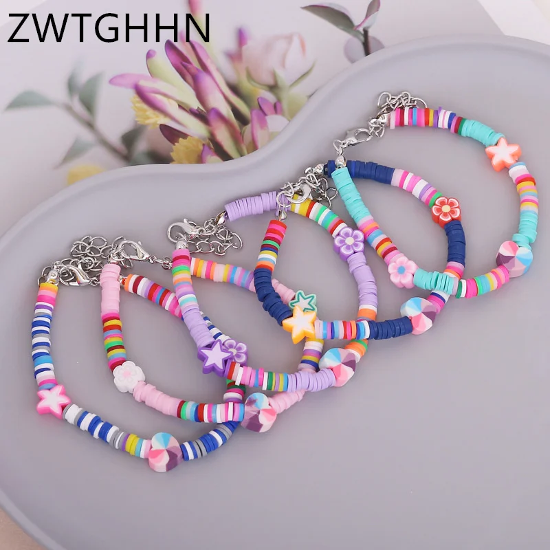ZWTGHHN Bracelets for Women Boho Jewelry Colorful Polymer Clay Multicolor Lmitation Real Flower Combination Bracelet Accessories
ZWTGHHN Bracelets for Women Boho Jewelry Colorful Polymer Clay Multicolor Lmitation Real Flower Combination Bracelet Accessories