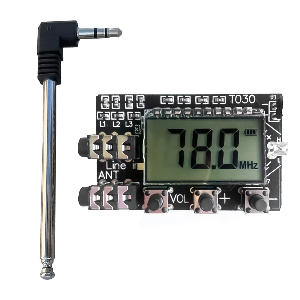 Digital LCD 2 channel FM stereo transmitter board wireless audio transmission fm 78MHz to 108MHz module with antenna DC 3.6V-15V
Digital LCD 2 channel FM stereo transmitter board wireless audio transmission fm 78MHz to 108MHz module with antenna DC 3.6V-15V