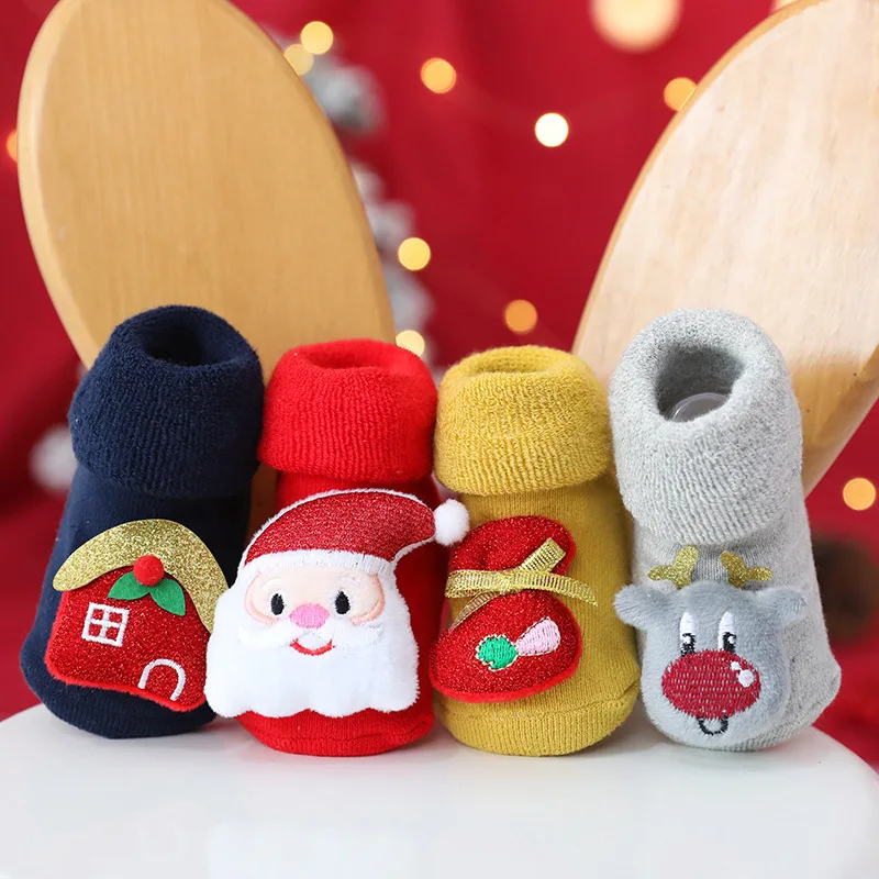 Chrismas Baby Socks Winter Thick Warm Non-slip Newborn Sock For Baby Girl Boy Cartoon Elk Santa Kids Children Floor Socks
Chrismas Baby Socks Winter Thick Warm Non-slip Newborn Sock For Baby Girl Boy Cartoon Elk Santa Kids Children Floor Socks