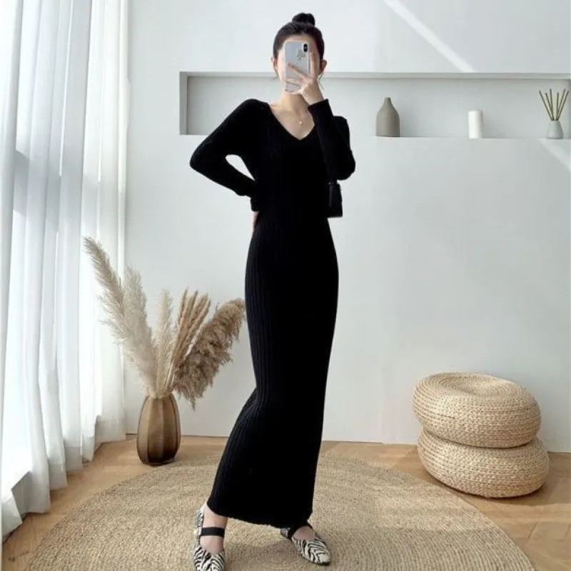 Women's Dresses Evening Female Dress Robe V Neck Long Maxi Solid Crochet Y2k Trendy Clothing A Line Chic and Elegant Pretty Knit
Women's Dresses Evening Female Dress Robe V Neck Long Maxi Solid Crochet Y2k Trendy Clothing A Line Chic and Elegant Pretty Knit