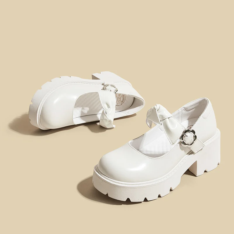 Sweet Ladies High Heels Women Mary Janes Shoes Brand Women Pumps Thick Sole Fashion Ladies Platform Shoes Black White A4789
Sweet Ladies High Heels Women Mary Janes Shoes Brand Women Pumps Thick Sole Fashion Ladies Platform Shoes Black White A4789