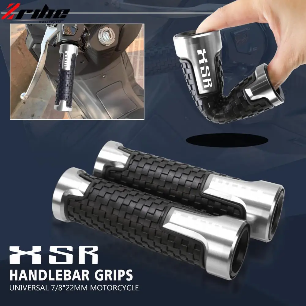 

7/8"22mm Motorcycle Anti-Slip Handle Bar Handlebar Hand Grips For YAMAHA XSR155 XSR700 XSR900 ABS XSR 155/700/900 2020 2021 2022