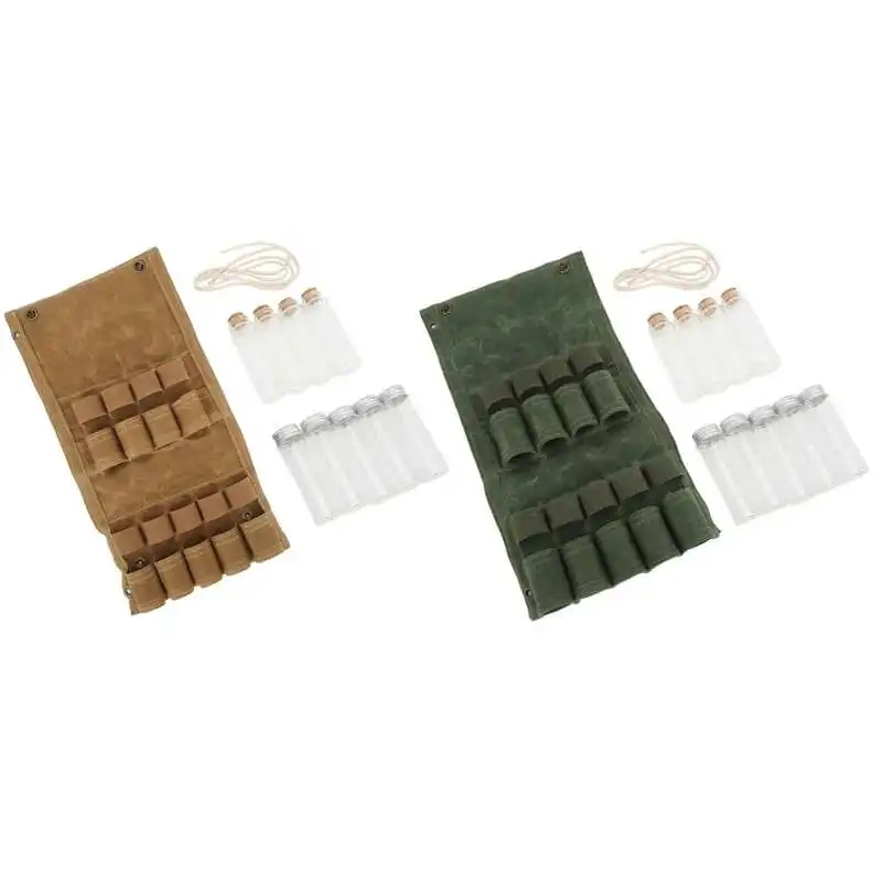 Outdoor Seasoning Bottle Holder High Capacity Seasoning Storage Bag Lightweight for Hiking
Outdoor Seasoning Bottle Holder High Capacity Seasoning Storage Bag Lightweight for Hiking