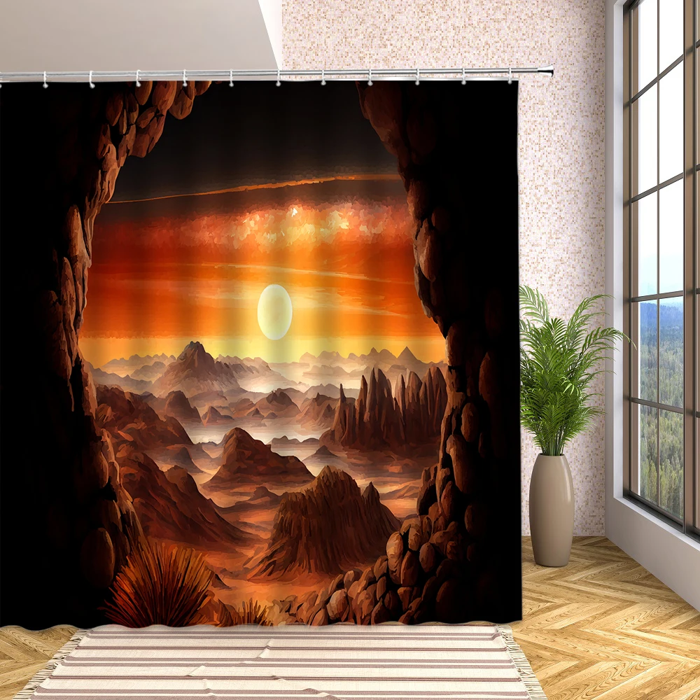 Canyon Cloud Sunset Scenery Shower Curtain Spring Flower Grassland Plant Print Waterproof with Hooks Bath Screen Bathroom Decor
Canyon Cloud Sunset Scenery Shower Curtain Spring Flower Grassland Plant Print Waterproof with Hooks Bath Screen Bathroom Decor