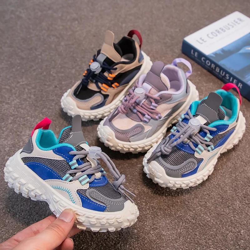 New Children Chunky Sneakers Soft Patchwork Fashion Sports Shoes For Girls Boys Casual Non Slip Comfortable Kids Running Shoes
New Children Chunky Sneakers Soft Patchwork Fashion Sports Shoes For Girls Boys Casual Non Slip Comfortable Kids Running Shoes