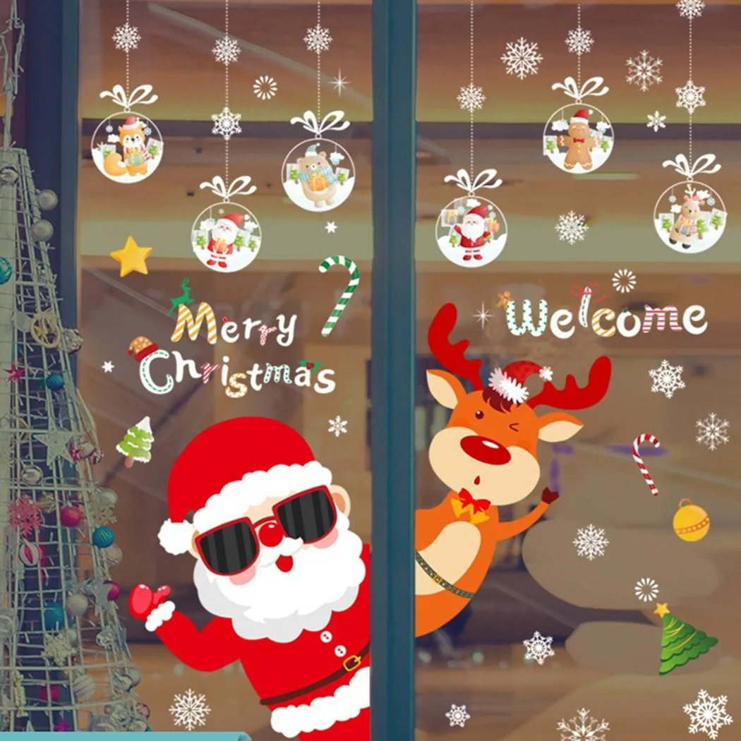 Christmas Stickers Removable Waterproof Stickers Art Decal For Christmas Home Shop Dorm Store Decor Wall Glass Stickers
Christmas Stickers Removable Waterproof Stickers Art Decal For Christmas Home Shop Dorm Store Decor Wall Glass Stickers