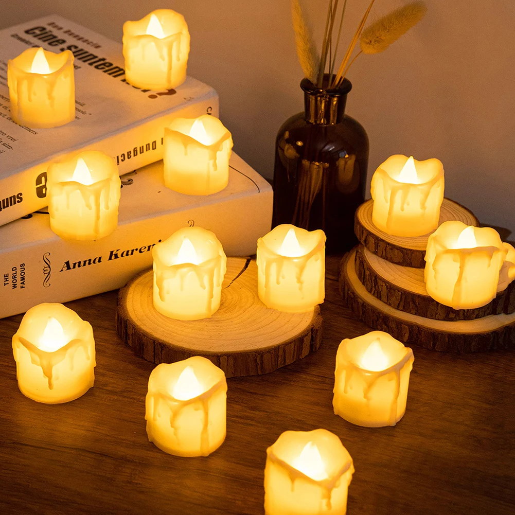 6pcs Flameless LED Tea Light Candles Battery Operated Flickering Candles Tealights Romantic Valentines Wedding Home Decor
6pcs Flameless LED Tea Light Candles Battery Operated Flickering Candles Tealights Romantic Valentines Wedding Home Decor