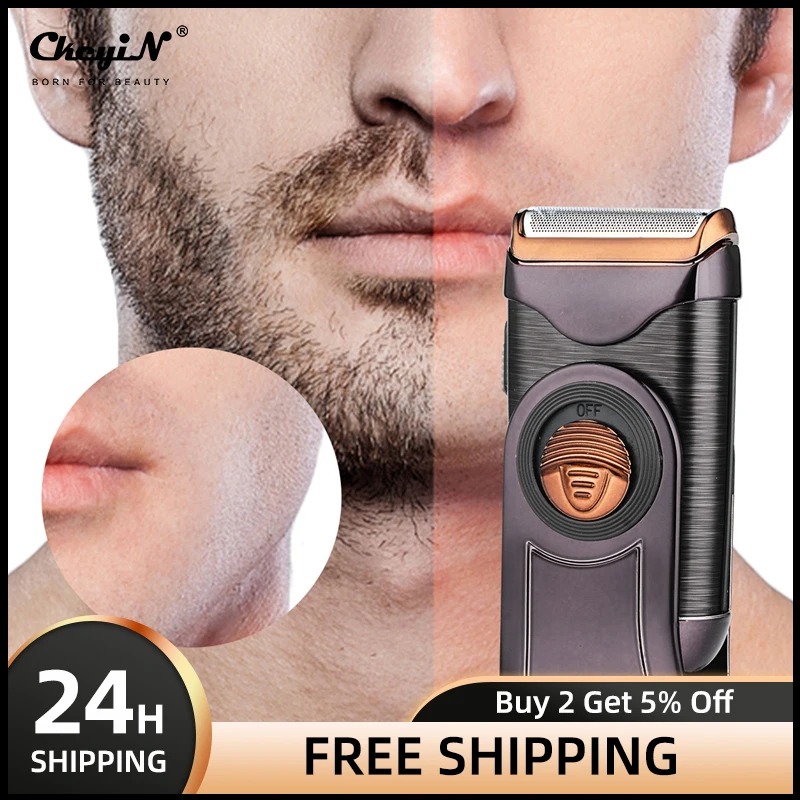 USB Rechargeable Electric Shaver Razor Men Reciprocating Single Blade Cordless Beard Trimmer Barber Shaving Machine
USB Rechargeable Electric Shaver Razor Men Reciprocating Single Blade Cordless Beard Trimmer Barber Shaving Machine