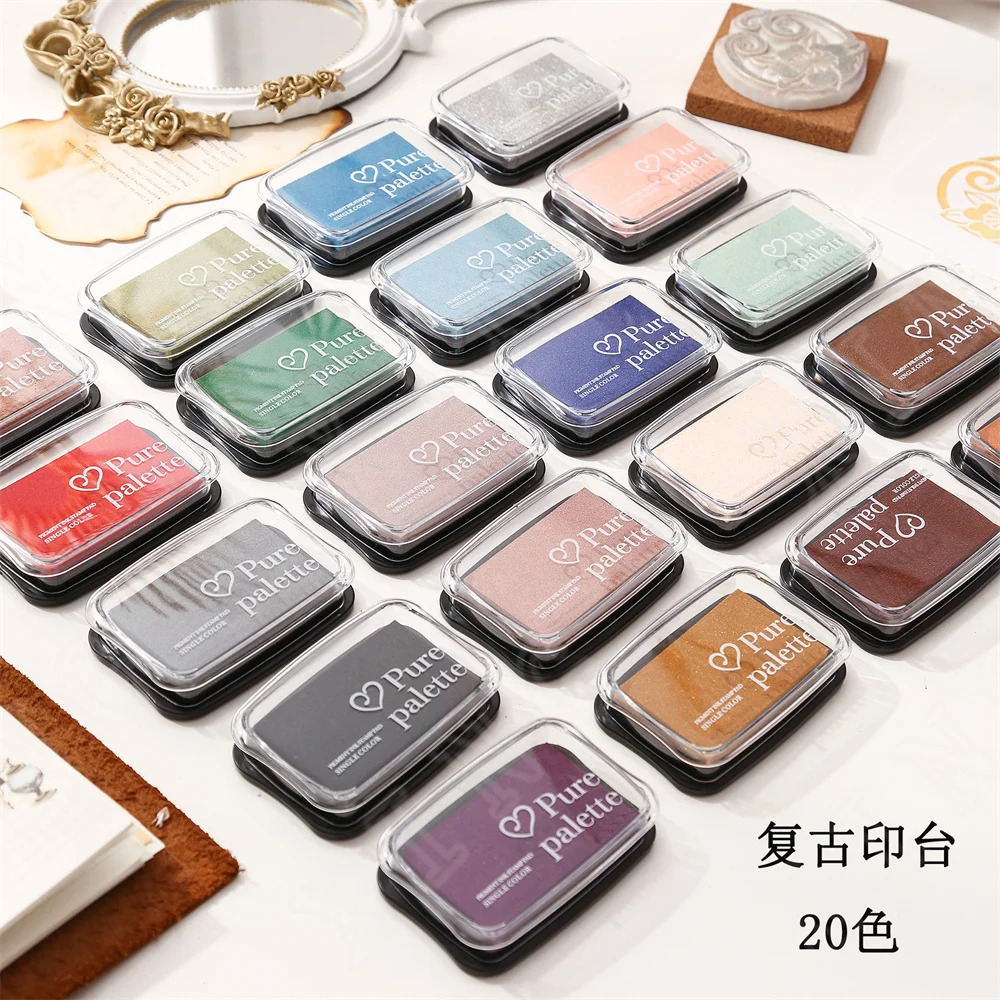20 Colors Vintage Solid Color Ink Pad Creative DIY Hand Account Decoration Finger Stamp Ink Stamp Accessories
20 Colors Vintage Solid Color Ink Pad Creative DIY Hand Account Decoration Finger Stamp Ink Stamp Accessories