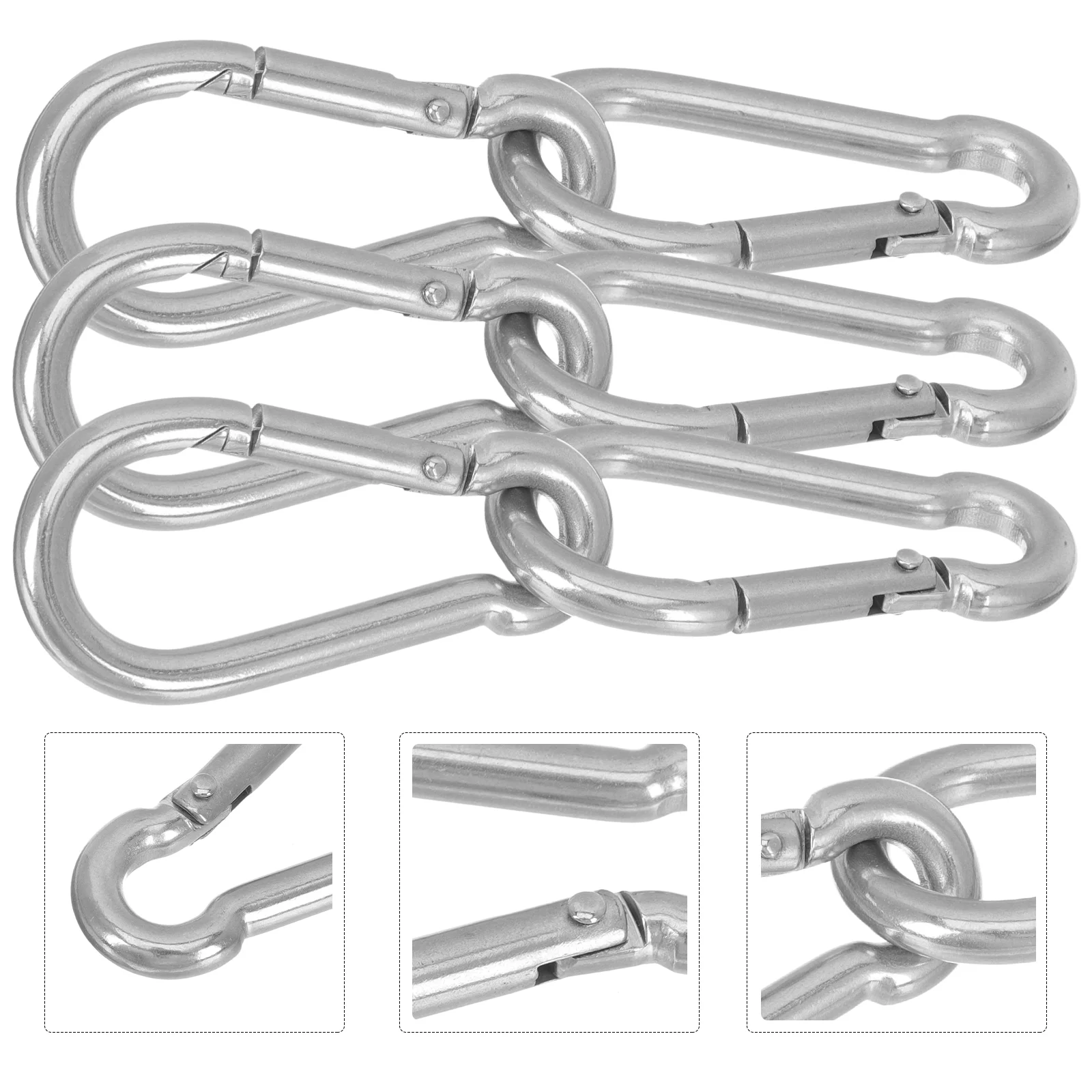 Carabiner Hook Hanger Connector Lock Climbing Camping Hooks Gym Ring Key Smallcarabiners Heavy Duty Steel Buckle Buckles
Carabiner Hook Hanger Connector Lock Climbing Camping Hooks Gym Ring Key Smallcarabiners Heavy Duty Steel Buckle Buckles