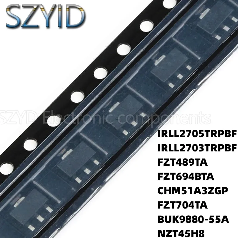 100PCS SOT223 IRLL2705TRPBF IRLL2703TRPBF FZT489TA FZT694BTA CHM51A3ZGP FZT704TA BUK9880-55A NZT45H8
100PCS SOT223 IRLL2705TRPBF IRLL2703TRPBF FZT489TA FZT694BTA CHM51A3ZGP FZT704TA BUK9880-55A NZT45H8