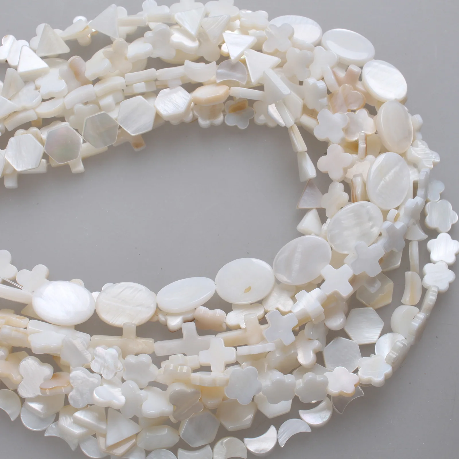 Natural Shell Beads White Mother Of Pearl Shell Clover Cross Flower Pentagram Moon Shape For Bracelet Necklace Jewelry Making
Natural Shell Beads White Mother Of Pearl Shell Clover Cross Flower Pentagram Moon Shape For Bracelet Necklace Jewelry Making
