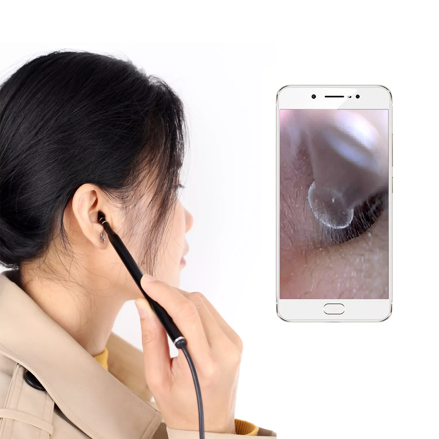 6 LED Integrated 5.5mm Ear Pick Tool Ear Cleaning Endoscope 3 in1 USB HD Visual Ear Spoon Mini Camera For Android PC
6 LED Integrated 5.5mm Ear Pick Tool Ear Cleaning Endoscope 3 in1 USB HD Visual Ear Spoon Mini Camera For Android PC