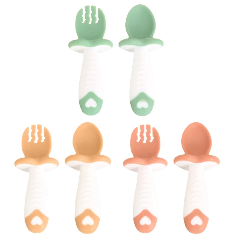 2pcs/set Baby Spoon Fork BPA Free Soft Tip Infant Cutlery Baby Feeding Tableware P31B
2pcs/set Baby Spoon Fork BPA Free Soft Tip Infant Cutlery Baby Feeding Tableware P31B