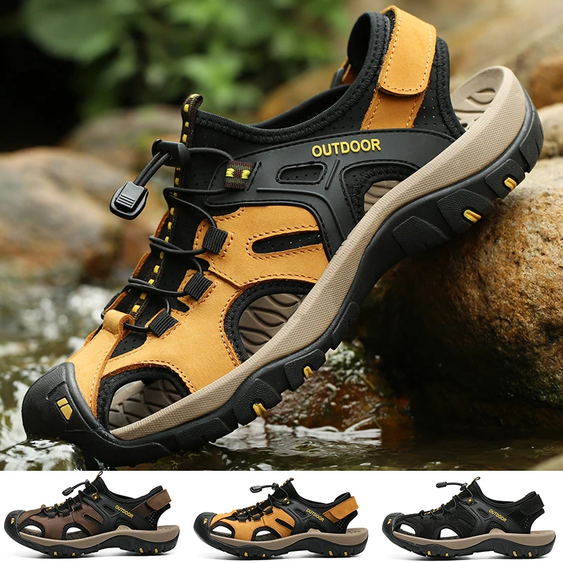 Men's Sandals 2023 Summer New Large Size Beach Shoes Men Slippers Outdoor Non-Slip Water Shoes Male Breathable Beach Sandals
Men's Sandals 2023 Summer New Large Size Beach Shoes Men Slippers Outdoor Non-Slip Water Shoes Male Breathable Beach Sandals
