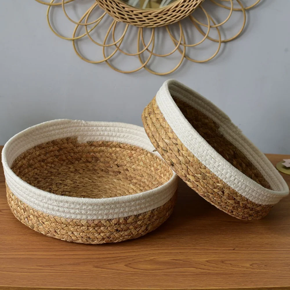 Hand Woven Basket Organizer Desktop Storage Box Basket Fruit Basket Straw Sundries Cosmetics Toys Storage Basket Hot Sell
Hand Woven Basket Organizer Desktop Storage Box Basket Fruit Basket Straw Sundries Cosmetics Toys Storage Basket Hot Sell