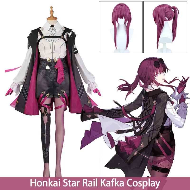Kafka Cosplay Costume Honkai Star Rail Cosplay Costume Anime Dresses Wig Suit Halloween Costume Women Girl
Kafka Cosplay Costume Honkai Star Rail Cosplay Costume Anime Dresses Wig Suit Halloween Costume Women Girl