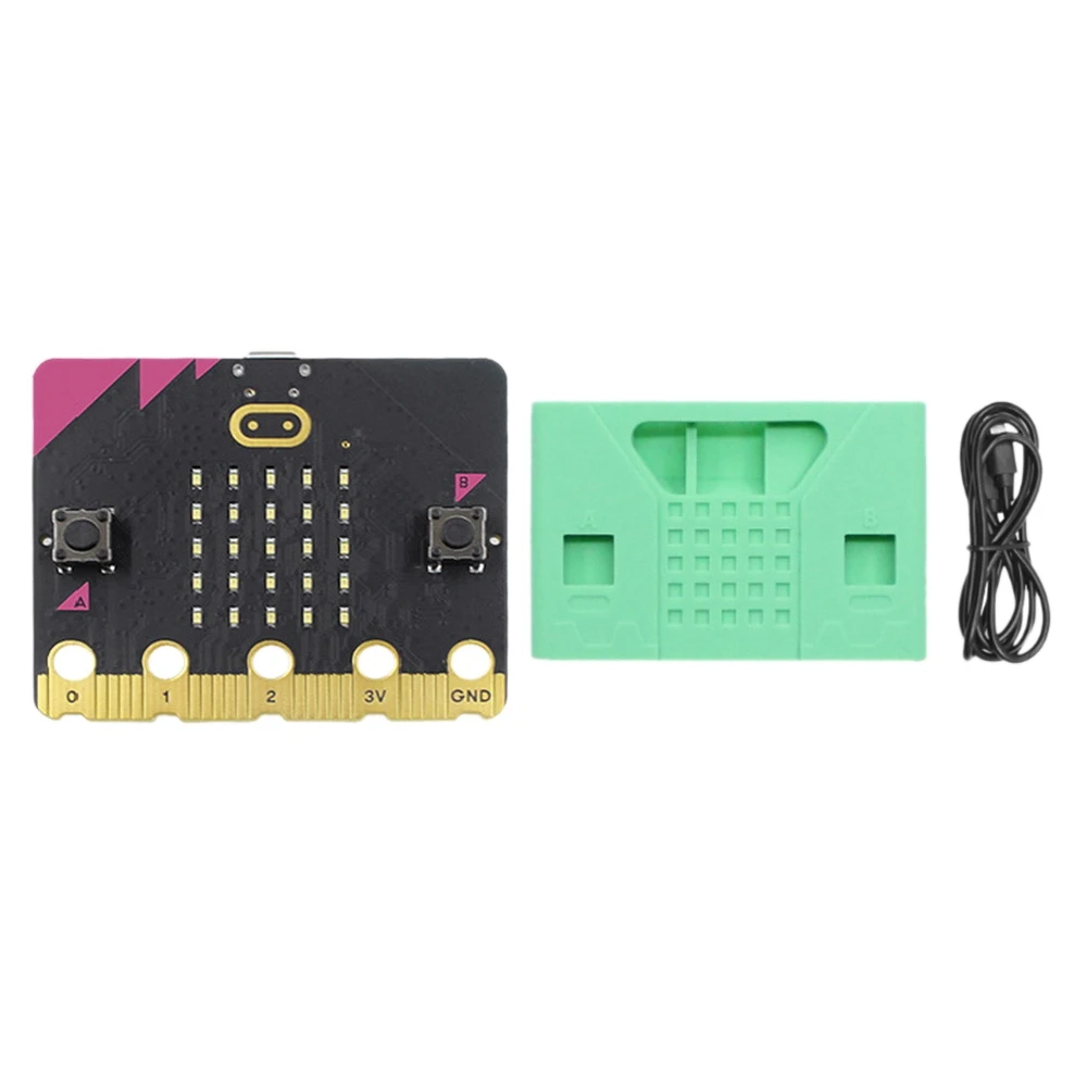 BBC Micro:bit V2.2 Kit Built-in Speaker Mic Touch Programmable Learning Development Board Protective Case+USB Cable A
BBC Micro:bit V2.2 Kit Built-in Speaker Mic Touch Programmable Learning Development Board Protective Case+USB Cable A