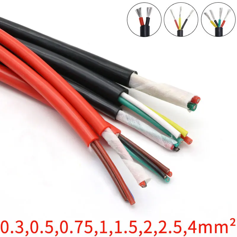 Ultra Soft Silicone Rubber Cable 2 3 4 6 Cores Insulated Flexible Copper High Temperature Wire Sq 0.3 0.5 0.75 1 1.5 2 2.5 4 6mm
Ultra Soft Silicone Rubber Cable 2 3 4 6 Cores Insulated Flexible Copper High Temperature Wire Sq 0.3 0.5 0.75 1 1.5 2 2.5 4 6mm