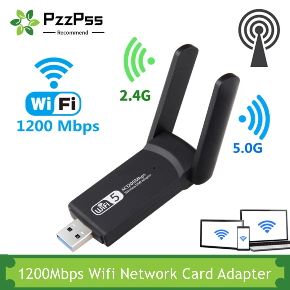 PzzPss USB3.0 1200 Мбит/с Wifi адаптер двухдиапазонный 5 ГГц 2,4 ГГц 802.11AC RTL8812BU Wifi Антенна Dongle сетевая карта для ноутбука и настольного компьютера
PzzPss USB3.0 1200 Мбит/с Wifi адаптер двухдиапазонный 5 ГГц 2,4 ГГц 802.11AC RTL8812BU Wifi Антенна Dongle сетевая карта для ноутбука и настольного компьютера