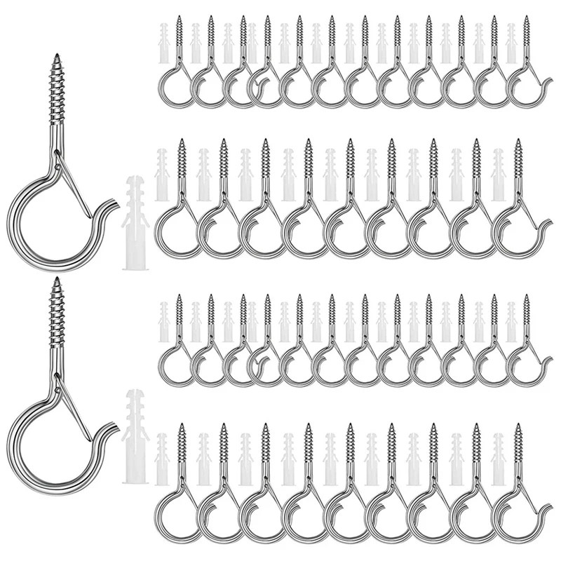 48Pcs Screw Hooks Ceiling Hooks Wall Hanging Hook Cabinet Screw Buckle Hanger Buckle For Hanging Plants Lights Party
48Pcs Screw Hooks Ceiling Hooks Wall Hanging Hook Cabinet Screw Buckle Hanger Buckle For Hanging Plants Lights Party