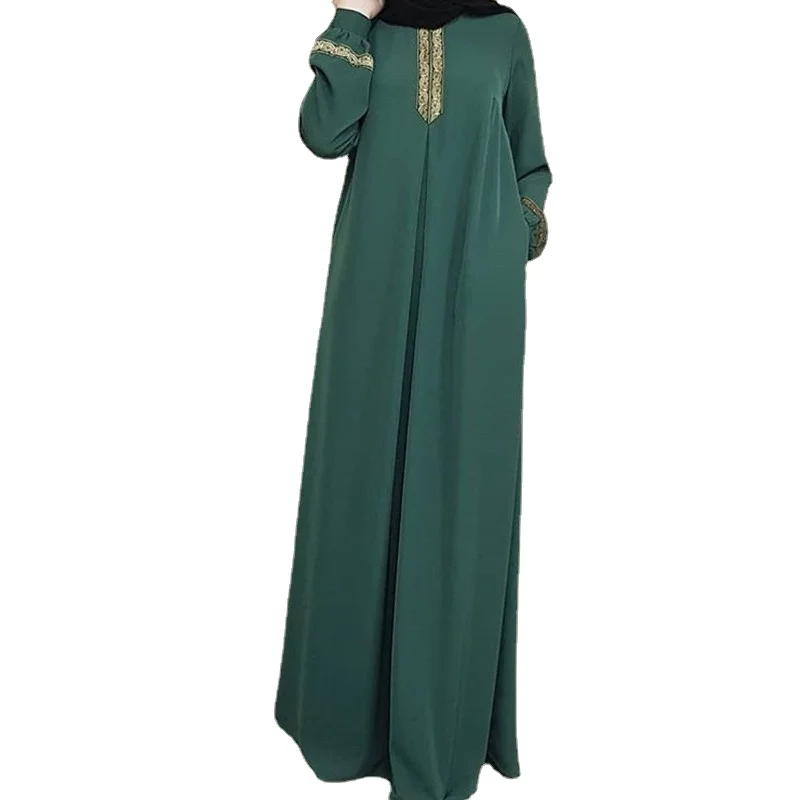 2022 New Women's Fashion Muslim Dress Vintage Islamic Loose Clothing Elegant Dubai Turkish Long Sleeve Party Dresses
2022 New Women's Fashion Muslim Dress Vintage Islamic Loose Clothing Elegant Dubai Turkish Long Sleeve Party Dresses