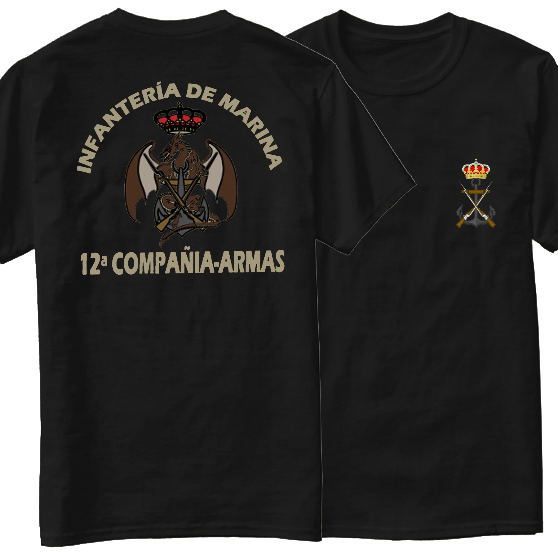 Camiseta Infantería De Marina Española, 12ª Compañía Armas New 100% Cotton Short Sleeve O-Neck T-shirt Casual Mens Top
Camiseta Infantería De Marina Española, 12ª Compañía Armas New 100% Cotton Short Sleeve O-Neck T-shirt Casual Mens Top