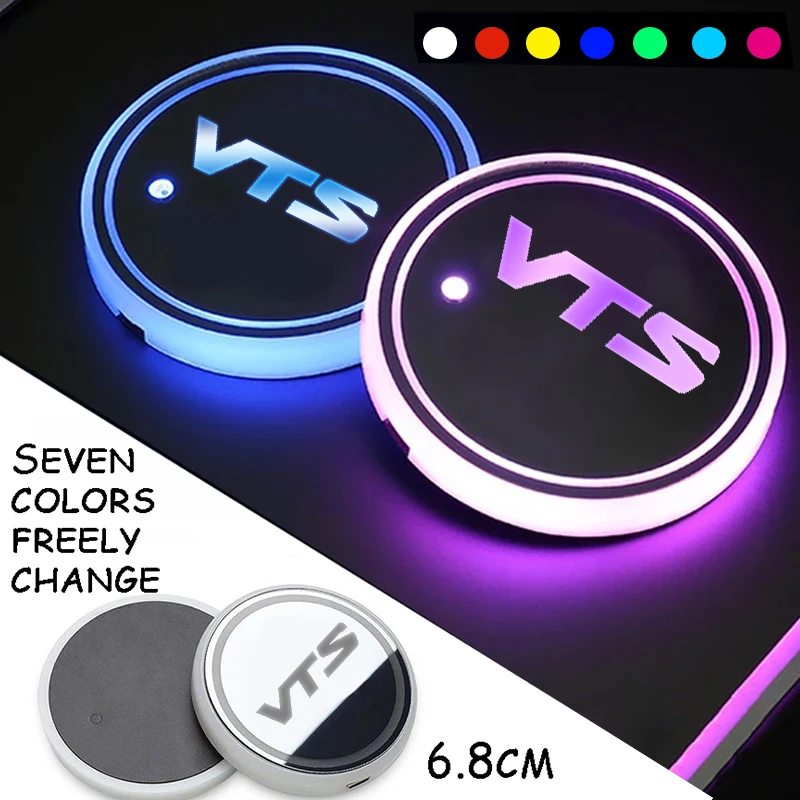 Светящиеся умные автомобильные подставки для воды Citroen VTS USB-питание атмосфера
