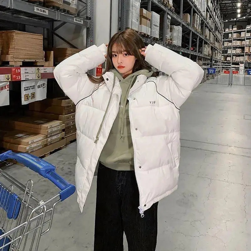 New Winter Korean Fashion Oversize Women Padded Jacket Causal Stand Collar Short Cotton Parker Coats Female Thick Loose Overcoat
New Winter Korean Fashion Oversize Women Padded Jacket Causal Stand Collar Short Cotton Parker Coats Female Thick Loose Overcoat