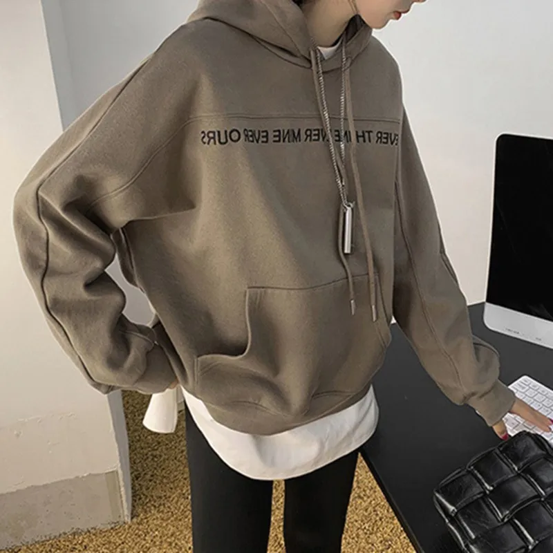 Autumn/winter Solid Color Hoodie Women 2023 New Korean Version Loose Casual Small Splicing Retro American Gray Sweatshirt Coat
Autumn/winter Solid Color Hoodie Women 2023 New Korean Version Loose Casual Small Splicing Retro American Gray Sweatshirt Coat